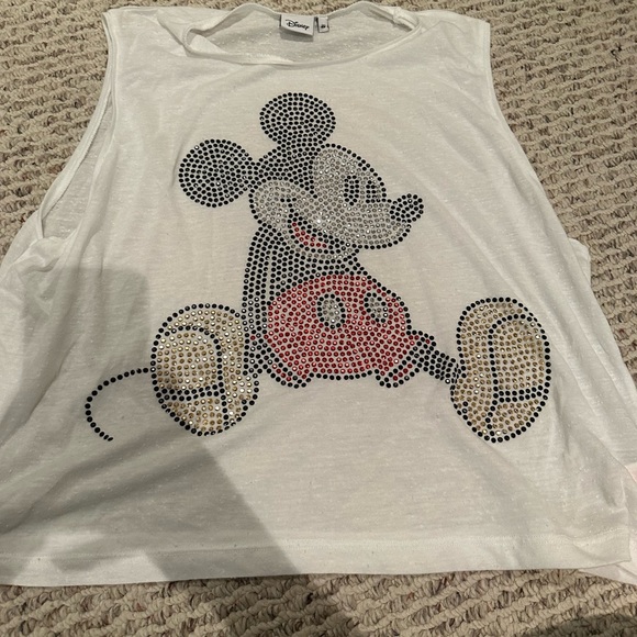 Distressed mickey mouse muscle tank - Picture 1 of 4